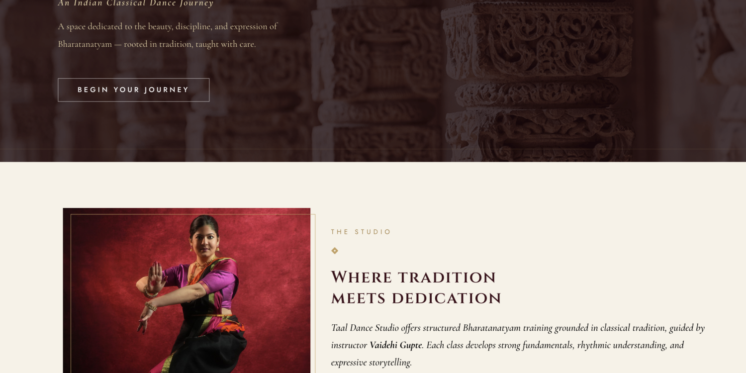 taal-dance-studio-brand-website-design